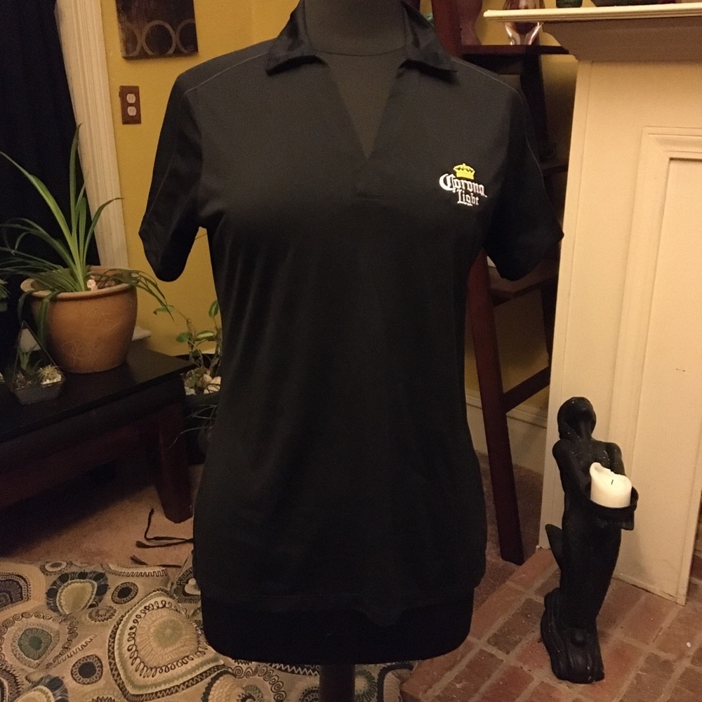 Corona Light polo shirt navy blue ladies small